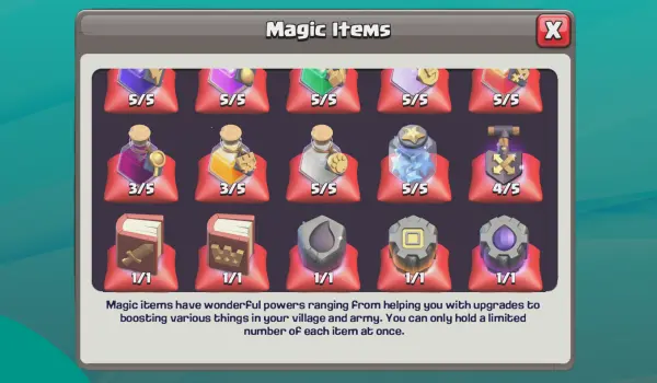 Best Use of All 26 Magic Items In Clash Of Clans